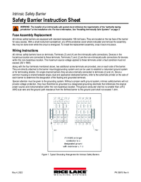 Thumbnail of document Manual - Intrinsic Safety Barriers